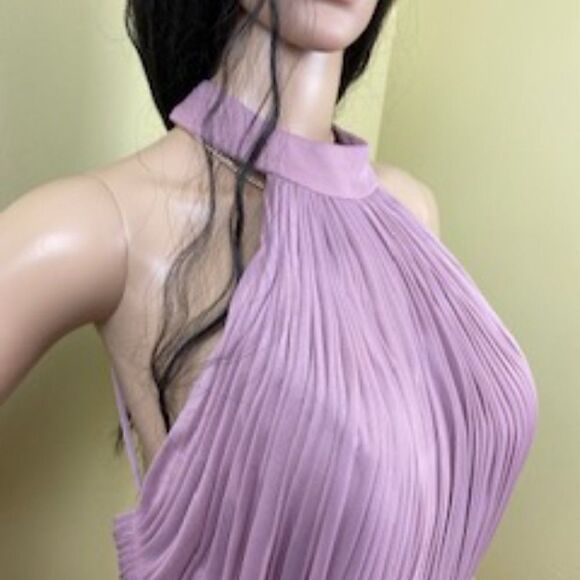 Kleinfeld Chiffon Long High-Neck Formal Dress Size 8 NEW - Picture 5 of 8